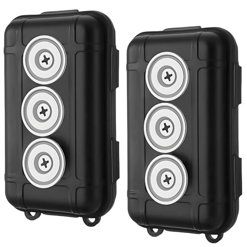 Riomhorry 2 Pcs Magnetic Key Holders Under Car, Hide Key