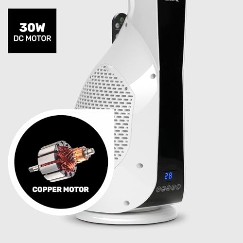 Miniatura 3 de Taurus - Ventilador De Torre Babel Invisible Amazing Digital 30w, 101 Cm, 12 Velocidades, 3 Modos, Timer 12h, Mando A Distancia, Oscilación, Digital, Auto Off, Filtro Extraíble, Silencioso, Blanco