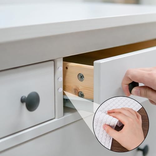 Calcomanías autoadhesivas mini almohadillas de muebles blancas para manualidades 6