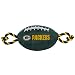 Pets First NFL Green Bay Packers Football Dog Toy, Tough Nylon Quality Materials with Strong Pull Ropes & Inner Squeaker in NFL Team Color