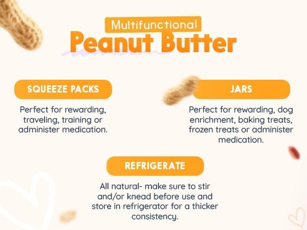 Miniatura 7 de BUDDY BUDDER Birthday Bash, mantequilla de maní 100 % natural para perros, golosina saludable de mantequilla de maní para perros, fabricada en