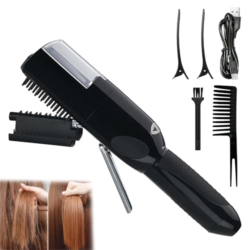 Image of Double Side Hair Razor Comb Hairdressing Thinning /Trimmer Comb - Pack of 2 Multi Color (Split Ends Trimmer Machine-01, 1, count)