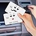BSADKJFQO 8 Pcs Card Skin, Credit Card Skin for Transportation Key, Waterproof Vanly Debit Card Skin, Cute Personalizing Card Sticker, Slim Card Cover for Small Chips Mrs and Mr Coffee