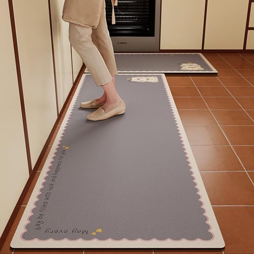 Tapis cuisine à séchage rapide ultra absorbant lavable en machine