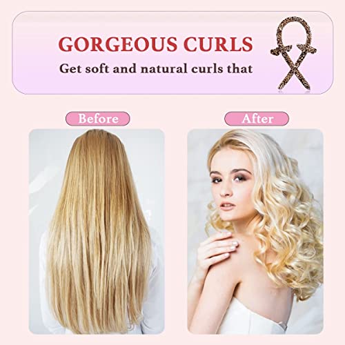 Shegato Heatless Hair Curler, Heatless Curling Rod Headband, Heatless Curls For Long Hair, No Heat Silk Curlers, Soft Sponge Hair Rollers, Curling Ribbon And Flexi Rods For Natural Hair (Leopard) #TOP4