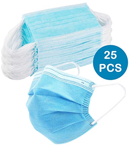 Active Club 3-Ply Protection Disposable Cover Face -Anti dust (25 Pack)
