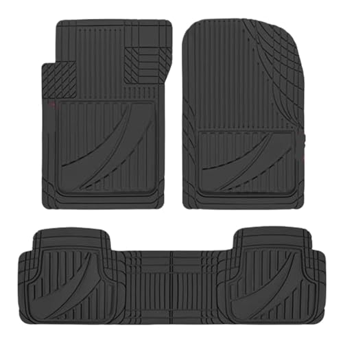 Tapis de sol de voiture en caoutchouc rose robuste tout temps pour auto et SUV