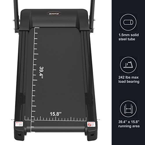 Caminadora eléctrica plegable con motor 2.5 hp y USB miniatura 7