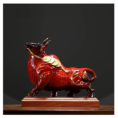Porte-bonheur créatif Feng Shui bœuf de fortune à offrir en cadeau