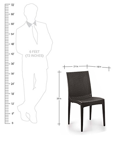 Image of CELLO Kraft Chair - Pearl Brown | Strong and Durable | Easy to Clean | Chair for Living Room, Bed Room, Kitchen, Office Room, Outdoor | 3 Years Warranty