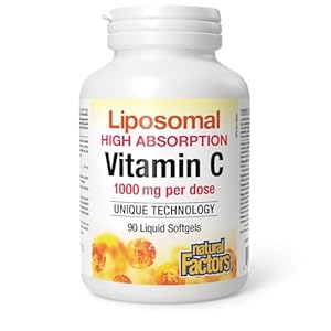 Natural Factors Liposomal Vitamin C, 90 Liquid Softgels, 1000mg per dose, High Absorption, Supports Immune Function and Antioxidant Health