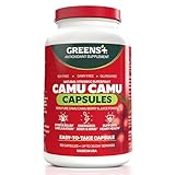 Greens+ SuperFruit Supplement, Amazon Camu Berry with Vitamins & Minerals, High ORAC Antioxidants, 400mg Natural Vitamin C, 120 Veggie Capsules