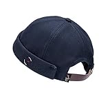CLAPE Watch Cap Commando Work Beanie Baumwolle Docker Leon Brimless Hat Rolled Cuff Harbour Hat Damen Seemannsmütze Hafenmütze Herrenmütze Bikercap Hat