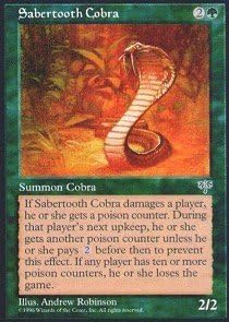Magic The Gathering - Cobra Dientes de Saber - Mirage