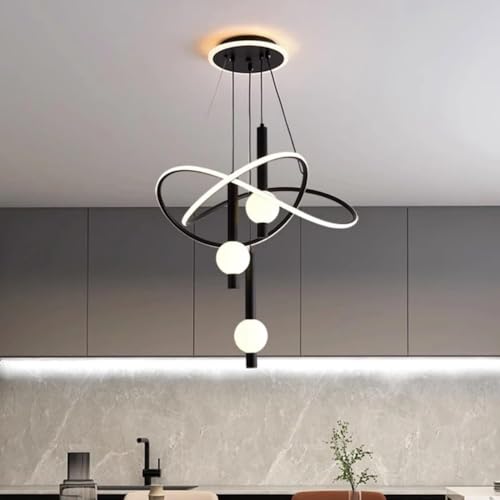 Image of LED Chandelier for Dining Table, Height-Adjustable Hanging Lamp for Breakfast Table, Hanging Light for Home Decoration (CH49)