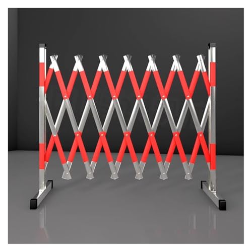 Barrera metálica expandible industrial, puerta de seguridad fácil de montar, portal móvil flexible para gestión de tráfico y seguridad de eventos