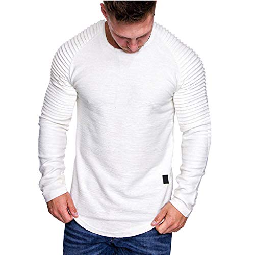 BBsmile Ropa de hombre Camisas 2019 Camisetas Hombre Otoño Invierno Manga Larga Pull-Over Tops Deportivos