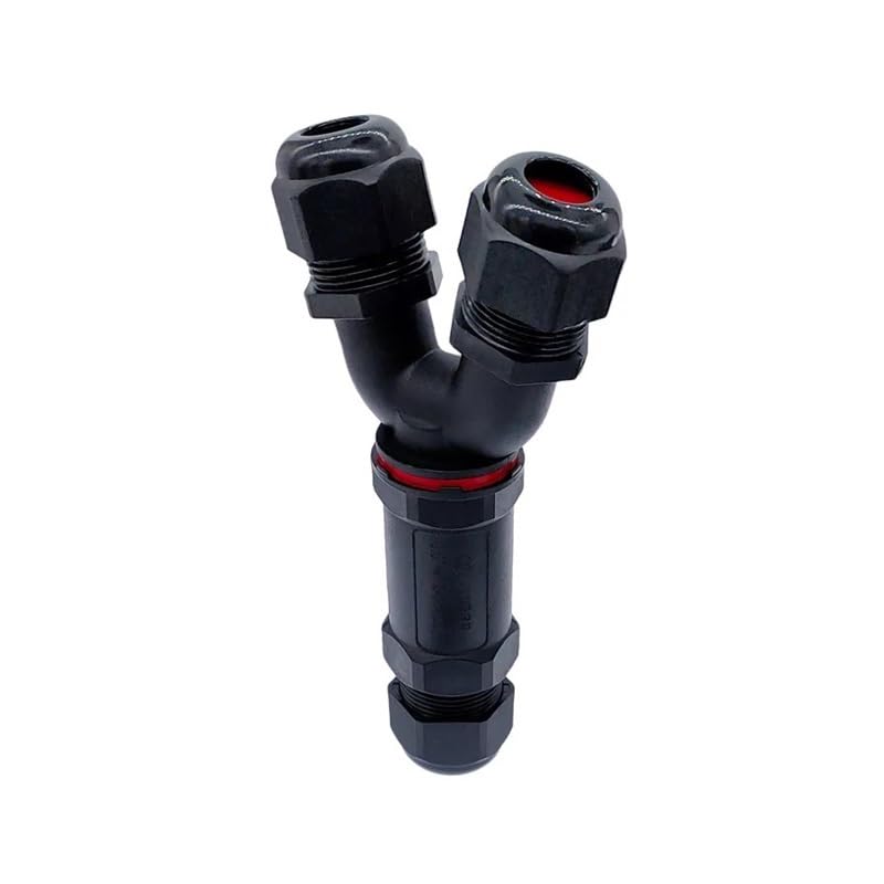 Connecteur étanche en Y 5 broches IP68 32A pour câble électrique extérieur