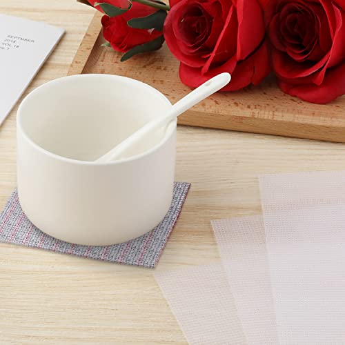 Image of 18pcs Plastic Mesh Canvas Sheets 11x8.2in, 14 Count White Needlepoint Canvas for Cross Stitch Plastic Screen Eye Mesh Acrylic Yarn Crafting Embroidery Crochet Knit Projects