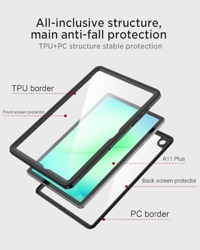 Coque Samsung Tab A11+ incassable pour éviter les bris d'écran noirs - 4