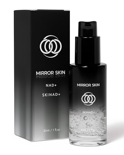 MIRROR SKIN SKINAD+ Liposomal NAD+ Serum for Face with Stabilized NAD+, Glutathione, CoQ10 and...