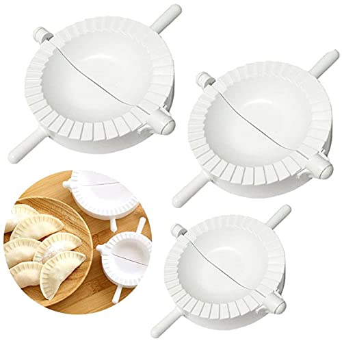 CHSEEO 3er Set Knödel-Hersteller Pierogie Ravioliformer Maultaschenformer Knödelform Teigpresse Tortenform Ravioli-Stempel und Raviolischneider Gebäck-Werkzeug #6