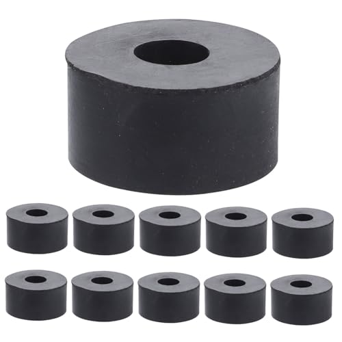 FUNOMOCYA Abrasion Resistant Rubber Washer Damping Pads for Machines 15pcs Set Flat Design