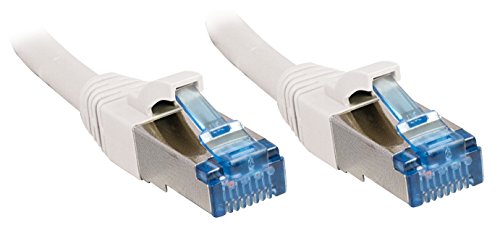 LINDY 10m Cat.6A S/FTP LSZH Snagless Ethernet Cable, RJ45, 500MHz, White