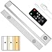 Produktbild LED Schrankbeleuchtung mit Fernbedienung,USB Aufladbar Batterie Kleiderschrank Licht LED Nachtlicht mit Bewegungsmelder,Kabellos Nachtlicht,3 Modus Beleuchtung Warmweiß,Kaltes Weiß und gelbes Licht