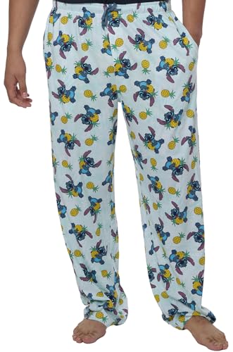 Disney Mens Lounge Pants Stitch Pajama Bottoms