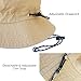 PFFY Quick Dry Waterproof Packable Bucket Hat for Women Men Outdoor Sun Hats with Detachable Chin Strap Black