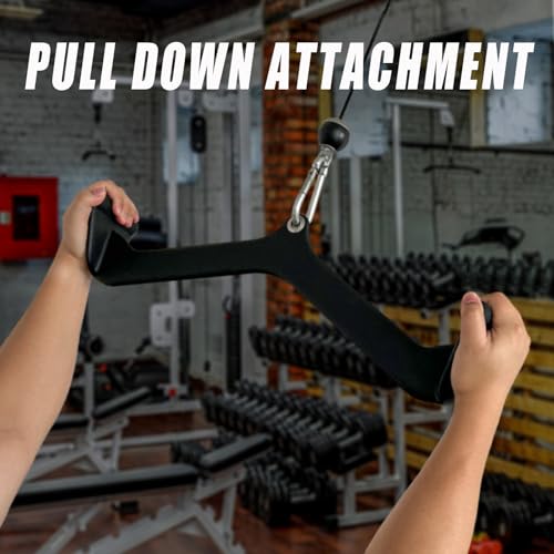 Home Gym Fitness Remo T-Bar V-Bar Polea Cable Accesorios para Máquina de Bíceps, Tríceps Lat Barra de Tracción de Fuerza de Espalda Mango de Entrenamiento Pull Down - Imagen 6