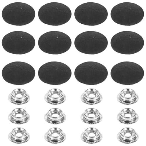 AMUSLESUR Remaches de Reparación para Techo Interior de Coche 12 Piezas Chinchetas y Herramienta de Instalación Color Negro Kit para Fijación Rápida de Tapicería Automotriz