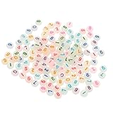 CIMAXIC Luminous Round Beads for Jewelry Making 500pcs Acrylic DIY Beads Braclet Charms for Necklace