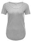  VERO MODA Damen T-Shirt VMLUA SS TOP NOOS, Gr. 40 (Herstellergröße: L), Grau (Light Grey Melange)