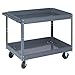 Wesco Industrial Products 270168 Steel Service Cart, 2 Tray, 500-lb. Load Capacity, 39" L x 24" W x 32" H