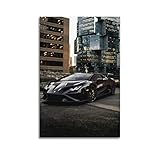  ESTE Poster de Supercar pour Lamborghini Huracan STO - Poster décoratif sur toile - Impression moderne pour chambre à coucher - 30 x 45 cm