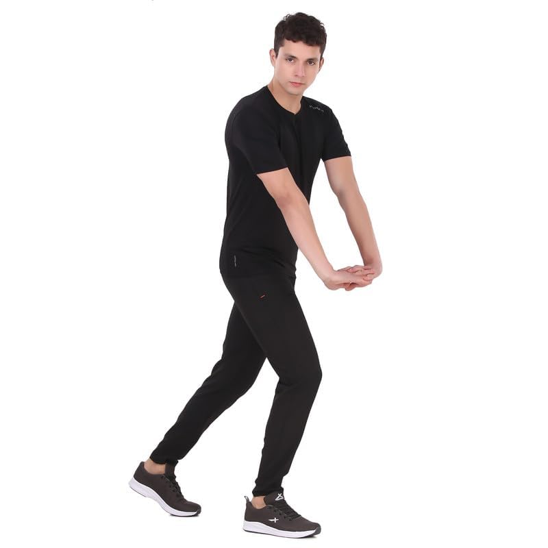 Image of VECTOR X Self Design Men Round Neck T-Shirt 100% Polyerster (Pack of 1)