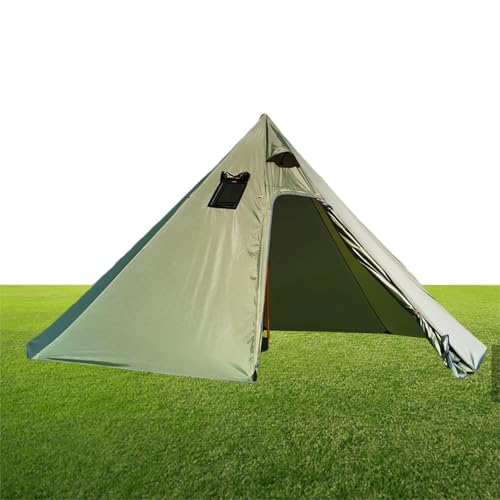 Tente de camping tipi avec tissu ignifuge pour 2-3 adultes