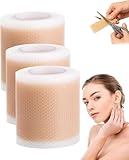 Lejuv Lot de 3 patchs en silicone pour le visage, patchs de beauté de nuit pour rides et scars, bandes de scarification en silicone, bandes de cicatrice, autocollants de démoulage pour la peau