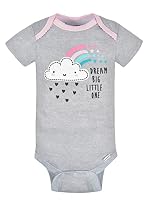 Gerber Baby 8-Pack Short Sleeve Onesies Bodysuits, Clouds, 0-3 Months — image 5