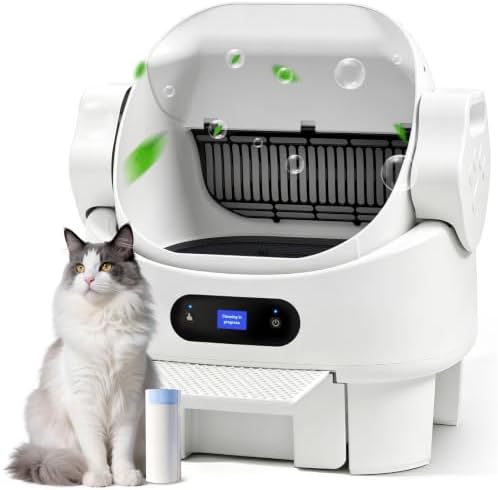 High-Sided Stainless Steel XL Cat Litter Box for Cats