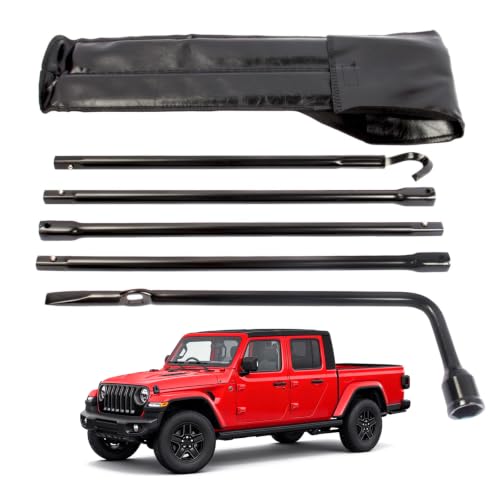 Spare Tire Tool Kit with Spare Tire Jack Handle and Wheel Lug Wrench