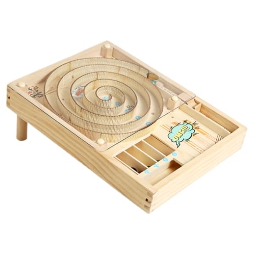 Juego De Mesa De Mármol con Pistas Rodantes, 22x30x10,7 Cm, Juguete De Interactivo, Juego De Familiar, Diversión para Desarrollar Habilidades, para Niños, Adultos, Fiestas, Viajes, Ca