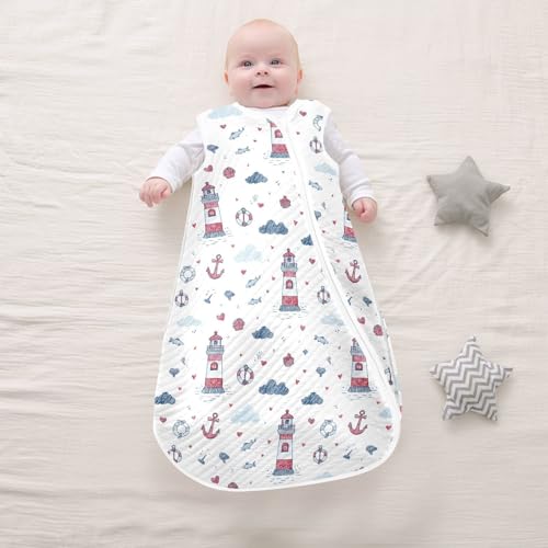 Image of vvfelixl Bright Funny Dinosaurs Baby Sleeping Bag Sleep Sack,Baby Wearable Blanket Sleep Suit for 0-6 Months