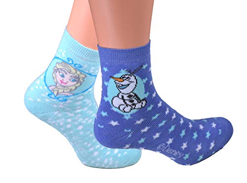 Best Deal Market 2er Pack Disney Mädchen ABS Socken Gr. 27/30 Eiskönigin Schneemann warm abs socken jungen kindersocken 30 27 28 29 30 warme eiskönigin abs Frozen