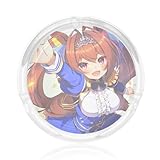 灰皿 ウマ娘 ダイワスカーレット はいざら ガラス おしゃれ 丸い 卓上 透明 大容量 耐久性 防水 防錆 重厚感 灰捨て簡単 洗いやすい タバコ固定 喫煙具 装飾品 インテリア 家/オフィスの装飾 室内 屋外 兼用 贈り物に最適