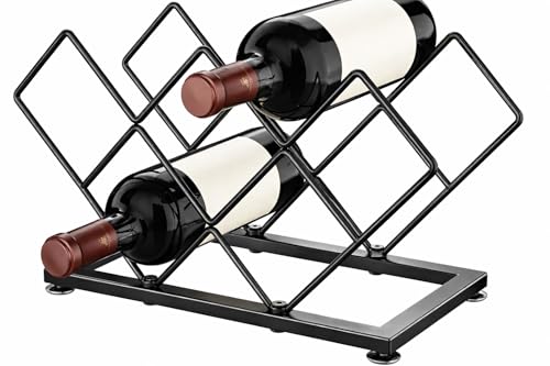 Image of 2-Tier Kitchen Counter Organizer Shelf, Metal Storage Rack for Spices, Condiments and Bottles, Black (BOTTLE HOLDER)