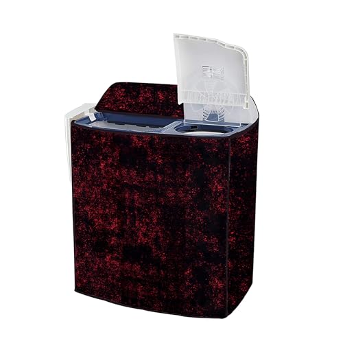 Image of Covernest Semi Automatic Washing Machine Cover, Dustproof, Compatible with 6 Kg -7.5 Kg Washing Machines (WMC-RED DUST SEMI)