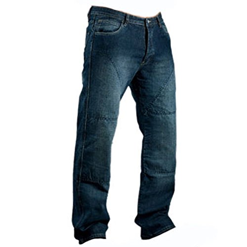 Juicy Trerdz Men’s Denim Motorcycle Motorbike Sports Jeans with Aramid Protection Lining Blue - Thumbnail 2